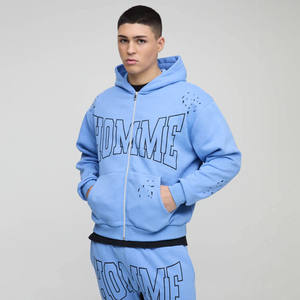 Wholesale Cheap Price 100% Cotton Premium Quality Streetwear Men Zipper <b>Hoodie</b> Custom Digital Printing <b>Zip</b>-<b>Up</b> Hoodies for Men's - Product Image 1