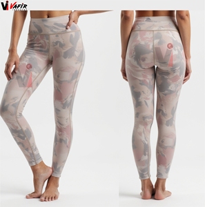 Muestra Gratis: Leggings de Yoga Tie Dye Color Durazno, Cintura Alta, Efecto Push-Up, Secado Rápido, Transpirables, para Mujer - Product Image 5