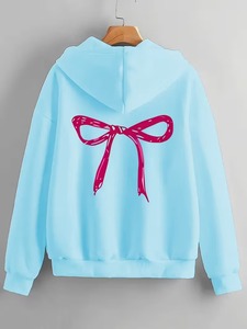 Sudadera con Capucha de Felpa Francesa 100% Algodón de Alto Gramaje, Personalizada, al por Mayor, de Lujo, para Mujer, Talla Grande - Product Image 5