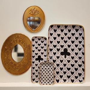 Nueva Bandeja de Aluminio Esmaltado Estilo Europeo Le Coeur para Servir Frutas, Multifuncional, Resistente al Calor, Decorativa para Bodas y Ramadán - Product Image 2