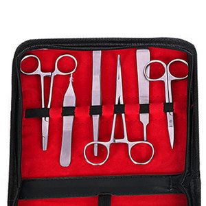 Kit de pratique de suture réutilisable de qualité supérieure, 21 pièces, pour étudiants en médecine, comprend des instruments chirurgicaux de base, des tampons, certifié CE - Product Image 5