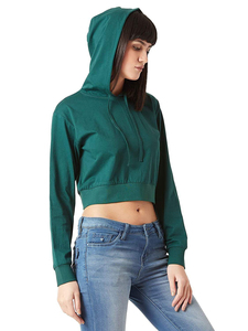Ensemble de sweats à capuche personnalisés pour femmes 2026 – Hauts courts en molleton pour l'automne – Vente en gros - Product Image 3