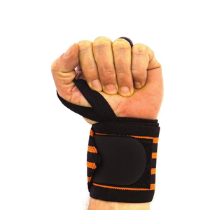 สายรัดข้อมือออกกำลังกายคุณภาพสูง ระบายอากาศได้ดี ทนทาน สำหรับฟิตเนส ยิม ปรับได้ตามต้องการ ผลิตตามสั่ง สำหรับยกน้ำหนัก ทำจากโพลีเอสเตอร์ - Product Image 4