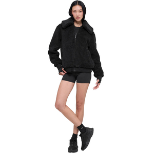 <b>Top</b> Premium Women's Sherpa Jacket Oversized Soft cozy Fleece Zip Up Winter <b>Coat</b> Plush Streetwear Outerwear Custom private label - Product Image 5