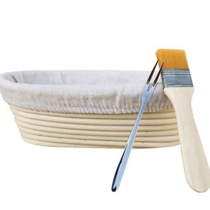 Dough Proofing Basket Rattan Bread Proofing Basket with Liner Handmade Sourdough <b>Baking</b> Tools Eco Friendly Wholesale Supplier - Product Image 1