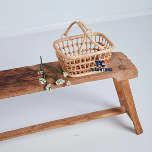 Boîte de rangement en rotin artisanale de haute qualité: solution écologique et élégante pour organiser les essentiels de la maison et les articles de décoration. - Product Image 5