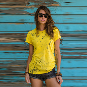 Nueva Moda: Camisetas Desgastadas para Mujer con Hombros Descubiertos, Camiseta Ligera de Verano para Dama - Product Image 3