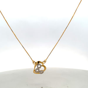 Conjunto de Collar y Pendientes de Oro Amarillo de 22K con Sello BIS - Joyería de Diamantes con Mariposa Hecha a Mano AU916 - Product Image 6