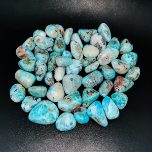 Pierres roulées naturelles de Larimar bleu, cristal de guérison pour la méditation Reiki, décoration énergétique, vente en gros - Product Image 2