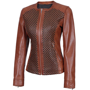 spring 2026 <b>Leather</b> <b>Jacket</b> For Women Winter Red Dark <b>Brown</b> Plus Size Pakistan Style Ladies <b>Leather</b> Outerwear - Product Image 4