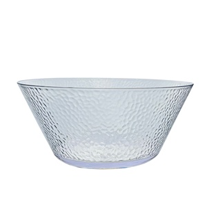 Grand bol à salade en plastique au design martelé - Product Image 2