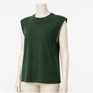 Camiseta clásica de algodón con cuello redondo y manga corta para mujer - Product Image 6