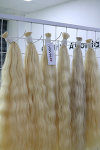 Extensions de cheveux en vrac au prix de gros, fortes et soyeuses, à double noyade, 100 grammes, couleurs claires, 32 pouces - Product Image 3