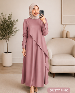 Robe maxi modeste pour femmes, manches longues, style abaya islamique, robe de soirée élégante et décontractée pour musulmanes - Product Image 2