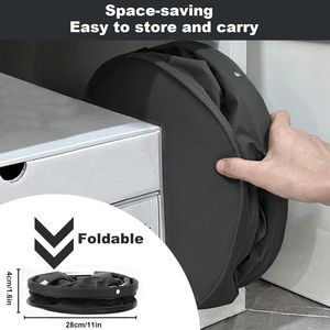 Cesto portaoggetti pieghevole da 17 litri, organizer portatile multiuso per la pulizia con maniglia, per organizzare i prodotti per la pulizia - Product Image 6