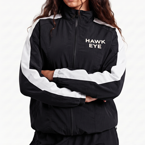 Conjunto Deportivo Personalizado para Mujer, Chaqueta Cortavientos y Pantalones de Nailon con Bloques de Color, Talla Grande, Ropa Deportiva Ligera con Logotipo Personalizado - Product Image 1