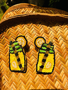 Pendientes Colgantes Hechos a Mano con Cuentas Bordadas Multicolor, Tamaño Personalizado, Clásicos, de Moda para Fiestas, Unisex, Directo de la India - Product Image 3