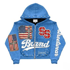 Factory <b>Direct</b> Garment Dyed Hoodie Heavyweight Streetwear Hoodie Custom Hoodie Retail Finish - Product Image 3