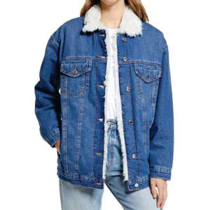 Custom Womens Denim <b>Jacket</b> Black Wash <b>Patches</b> for Online Brands Wholesale Low MOQ Bulk Production Supply - Product Image 2