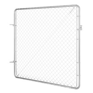 Cancello Regolabile per Recinzione a Catena 70 x 72 Pollici, Telaio in Legno Resistente alla Ruggine per Apertura Recinzione da Giardino 3 ft (L) x 4 ft (A) - Product Image 1