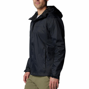 Men's <b>Packable</b> Waterproof Hooded Rain <b>Jacket</b> for Hiking Custom Men's Rain <b>Jacket</b> with Breathable Waterproof Fabric - Product Image 4
