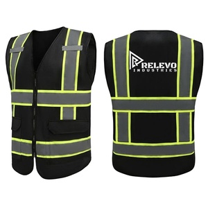 เสื้อกั๊กสะท้อนแสงนิรภัย 120 GSM โพลีเอสเตอร์ PU เสื้อกั๊กทำงานแบบมองเห็นได้ชัดเจน น้ำหนักเบา สำหรับคนทำงาน ขายส่ง - Product Image 5