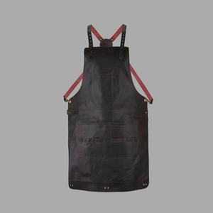 Tablier de travail en cuir véritable pour fleuristes, jardiniers, personnel de pépinière, tablier professionnel avec poche pour outils LPN-0277 - Product Image 1