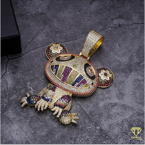 Nueva joyería de alta calidad, Micro pavé VVS Lab Grown Diamond 925, colgante de letra Chapado en plata para Unisex - Product Image 5