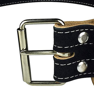 OEM Leather Powerlifting Belt Men <b>Weight</b> <b>Training</b> Lumbar Protection Belt Unisex Breathable Gym Support with Buckle Closure - Product Image 6