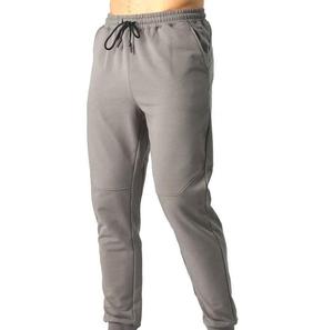 Men's Gray Woolen Straight Vintage Eco-Friendly Sweatpants Elastic Waist Drawstring Casual <b>Joggers</b> Side Pockets Midweight Autumn - Product Image 1