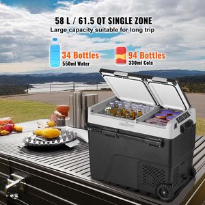 Frigorifero Portatile per Auto 12 Volt 58 L/61.5 QT Congelatore a Doppia Zona con Temperatura Regolabile Spina EU - Product Image 2