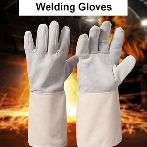 ถุงมือเชื่อมหนังวัวเกรดพรีเมียม ผ่านการรับรองมาตรฐาน CE ทนทานต่อการเสียดสี สำหรับงานหนัก ถุงมือเพื่อความปลอดภัยในอุตสาหกรรม - Product Image 2
