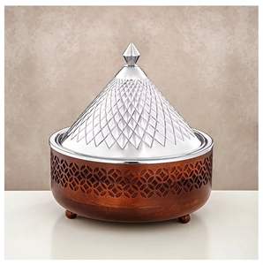 Luxury Gold Stainless Steel Casserole Pot with Lid Modern Serving Dish Buffet Food Warmer Kitchen <b>Cookware</b> Container - Product Image 3