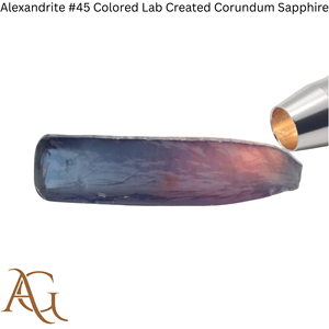 Alejandrita # 45 bolas de zafiro de corindón sintético cultivado en laboratorio, de colores, creadas por fusión de llama, gemas simuladas para corte lapidario. - Product Image 5