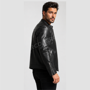 Chaquetas de Cuero Casuales de Estilo Urbano, Holgadas y Elegantes, al Mejor Precio, Chaquetas de Cuero de Motociclista Modernas y Ajustadas al Cuerpo, Venta al Por Mayor - Product Image 2