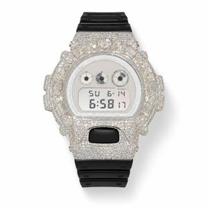Luxury Women's Rhinestone <b>Watch</b> Stainless Steel Case Silicone Band Round Quartz Analog-Digital Dial - Product Image 3