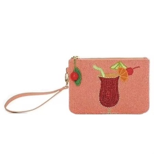 Porte-monnaie perlé fait main le plus vendu – Pochette pour pièces de monnaie, cartes et voyages – Disponible - Product Image 2