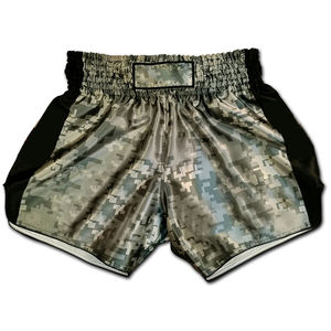 Shorts de Muay Thai à prix d'usine, haute qualité, impression personnalisée, vêtements de combat respirants, shorts de Muay Thai personnalisés - Product Image 1