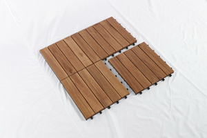 Modern Premium Nghia Son Acacia Wooden Decking <b>Tile</b> 5 Slats Waterproof Easy Installation for Indoor/Outdoor Floor <b>Covering</b> - Product Image 5