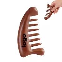 Peigne de massage des méridiens à manche long et large, en acier inoxydable, à dents larges, fait main, confortable et élégant pour la maison - Product Image 3