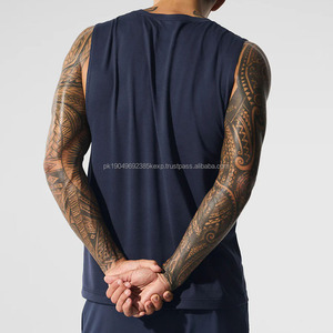 Débardeur de sport sans manches en coton uni pour homme, idéal pour la course à pied et la gym en été - Product Image 6