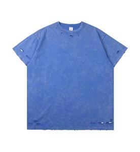 Camiseta Oversize de Hombre con Corte Holgado y Lavado Ácido, Cuello Redondo, Manga Corta, con Logo Frontal, en Varios Tamaños, Venta al por Mayor - Product Image 3