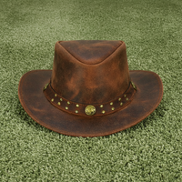 Chapeau de cowboy en cuir pour hommes et femmes, chapeau de ranch western, chapeau de cowgirl, chapeau fait main, chapeau de cowboy