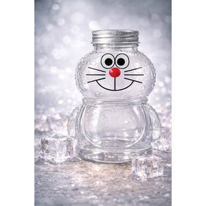 400ml <b>Bear</b> Shape PET Plastic <b>Bottle</b> with Aluminum Lid and Straw Hole for Drinks - Product Image 3