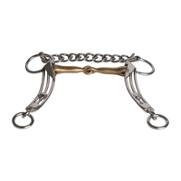 Bocados Tom Thumb para Caballos, de Acero Inoxidable y Aluminio, Bocado Ecuestre Occidental para Entrenamiento y Control, Equipo Ecuestre