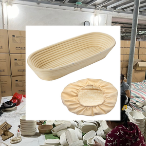 Hot Customized KV NATURAL HOME KVRB Vietnamese Handmade Reusable Rattan Wicker <b>Bread</b> Proofing <b>Basket</b> Set for <b>Bread</b> Fermentation - Product Image 4