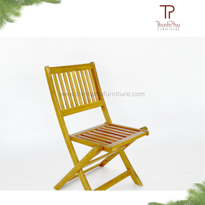 Muebles Bistro Lisa, Estilo Europeo, Muebles de Madera para Exteriores de Vietnam, Juego de Bistro Plegable, Decoración Sostenible para Exteriores - Product Image 2