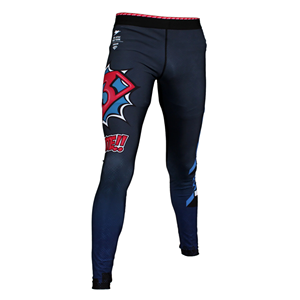 กางเกง MMA Spats Jiu Jitsu แบบสั่งทำขายส่งสำหรับผู้ชาย ผ้าเนื้อเดียว BJJ Grappling ขายาว เอวยางยืดสูง แห้งเร็ว - Product Image 3