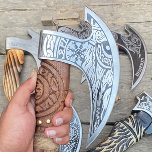 LEGACY BLADES มีดตัดพิซซ่าทำมือระดับพรีเมียมจากเหล็กคาร์บอนสูง พร้อมด้ามจับไม้กันลื่นที่ยั่งยืนทานทาน สำหรับการทำอาหารที่บ้าน - Product Image 5