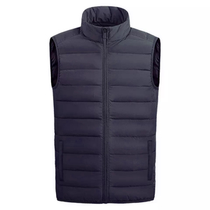 Chaleco Acolchado Brillante Sin Mangas para Invierno, MOQ Bajo, con Logotipo Personalizado, Chalecos de Burbuja para Hombre con Cuello Alto - Product Image 6